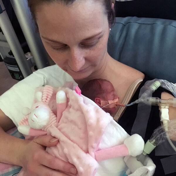 Baby Lara and Alana in NICU